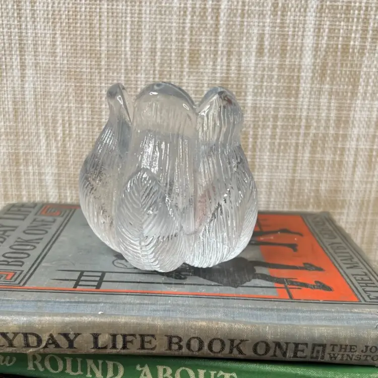 020 Tulip Shaped Ribbed Votive Holder Mcm Costa Bota? 3" X 3"