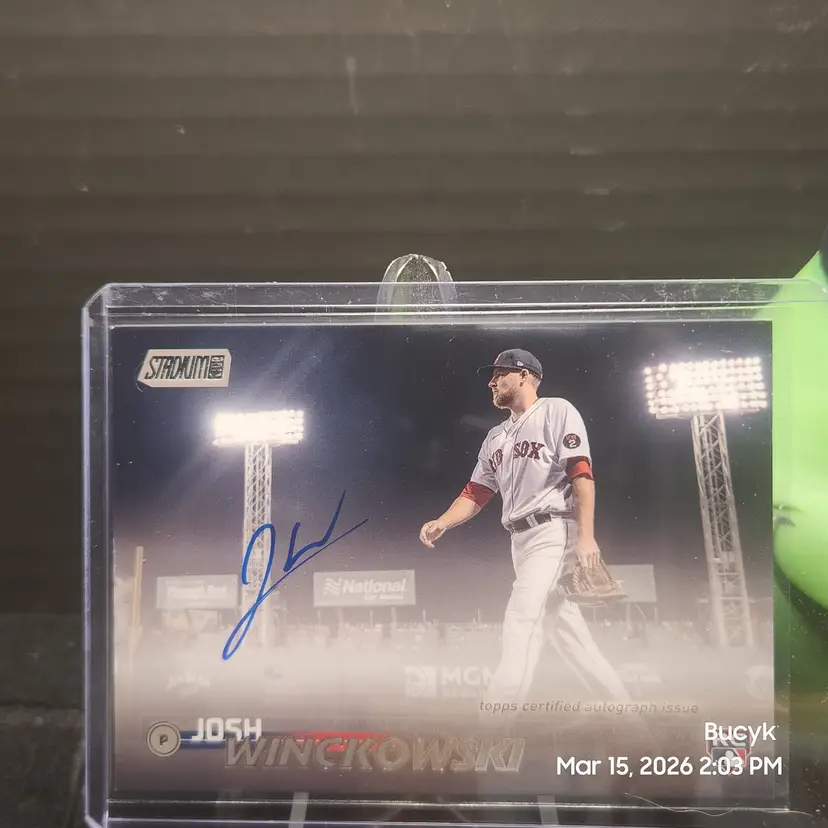 2023 Topps Stadium Club Auto - Josh Winckoski Boston Red Sox