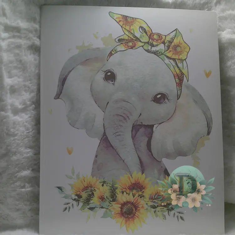 Elephant Sunflower Folder
