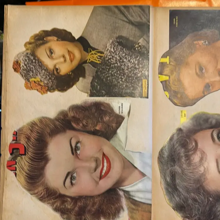 Handmade Vintage 40s Scrapbook