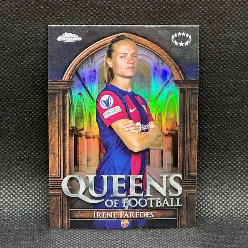 Irene Paredes 2023/24 Topps Chrome UEFA Women Queens Of Football Soccer Card