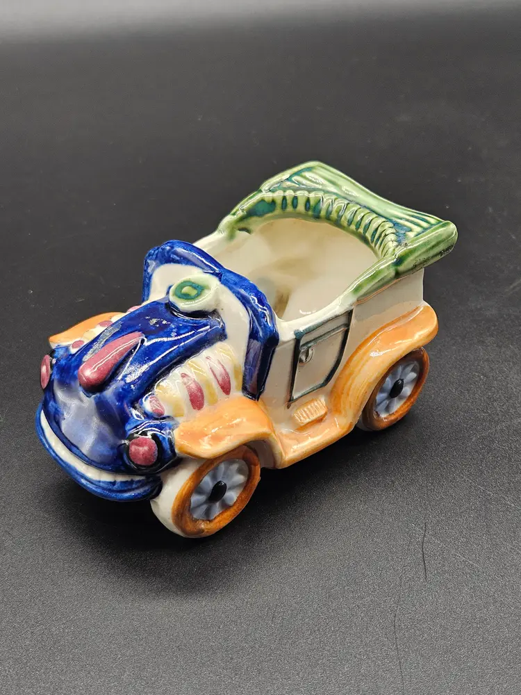 Vtg Ceramic Jalopy Car Planter Man Cave Made Office In Japan MCM