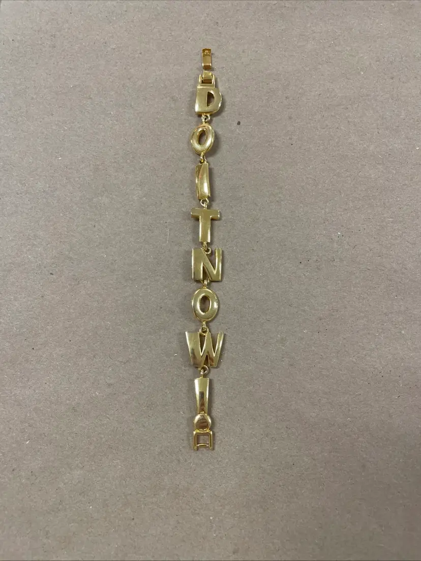 Vintage Joan Rivers “Do It Now!” Gold-Tone Bracelet