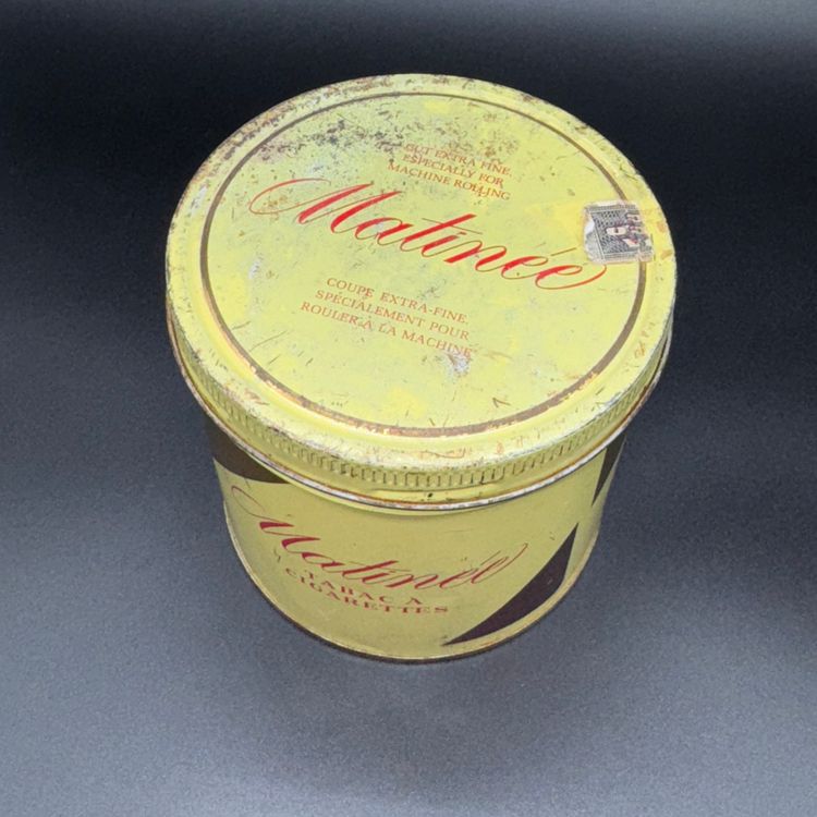 Canadian Vintage Matinée Cigarette Tobacco Tin Can Collectible