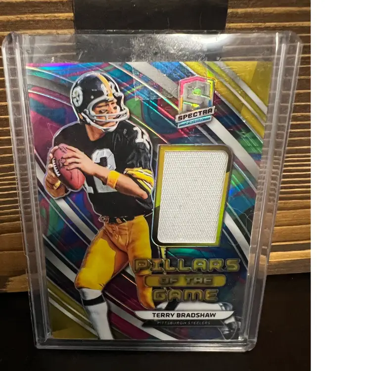 Terry Bradshaw 2019 Spectra Patch 2/4 Pittsburgh Steelers FOOTBALL CARD