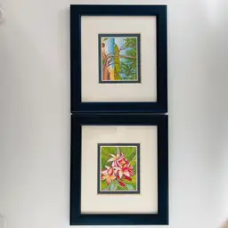 Pat Flavelle The Caribbean Collection Set of Two Framed Mini Art Prints