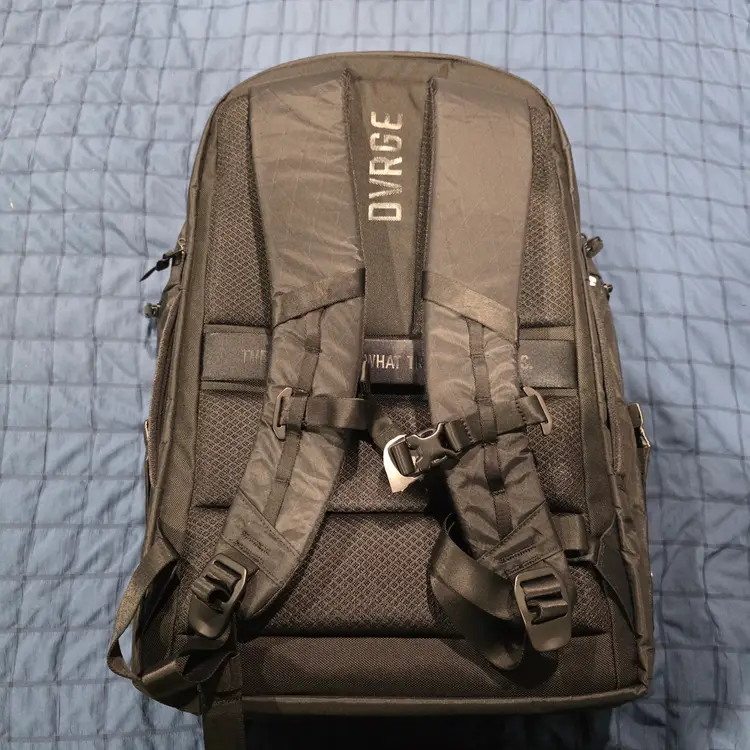 DVRGE Travel & Gym Backpack - 36L, X-Pac VX21 Black