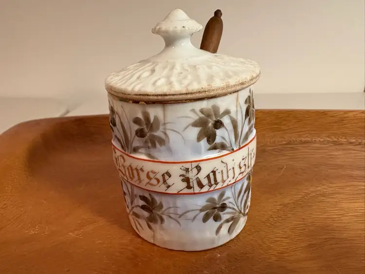 Antique Horseradish Jar