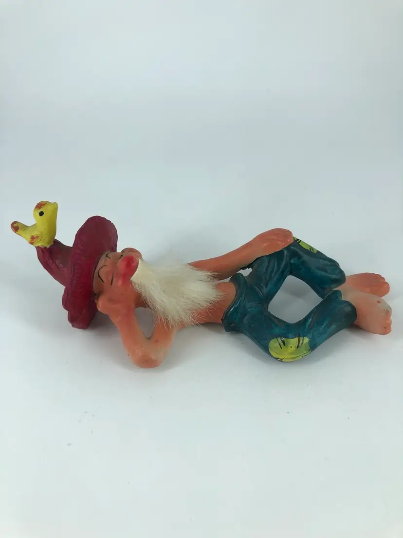 Lazy Reclined Hillbilly Figurine Made in Japan