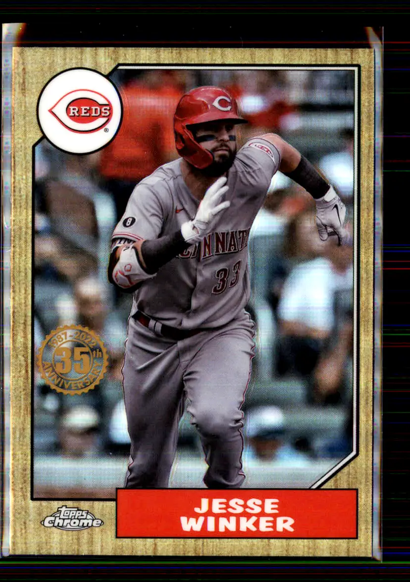 Jesse Winker 2022 Topps Chrome 1987 Topps Baseball #87BC-16 - Cincinnati Reds - (147-231)