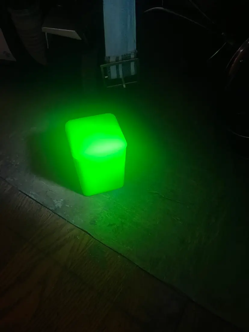 Jadeite Janette Small Canister Glows