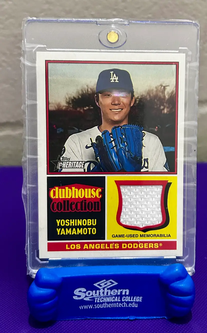 Yoshinobu Yamamoto Clubhouse Collection Relic Card