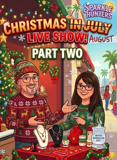 Part Two Christmas Show With Sparkle Hunters, Several Scentsy Warmers, Lots Of Vintage Wooden Ornaments And Beautiful Jewelry 
