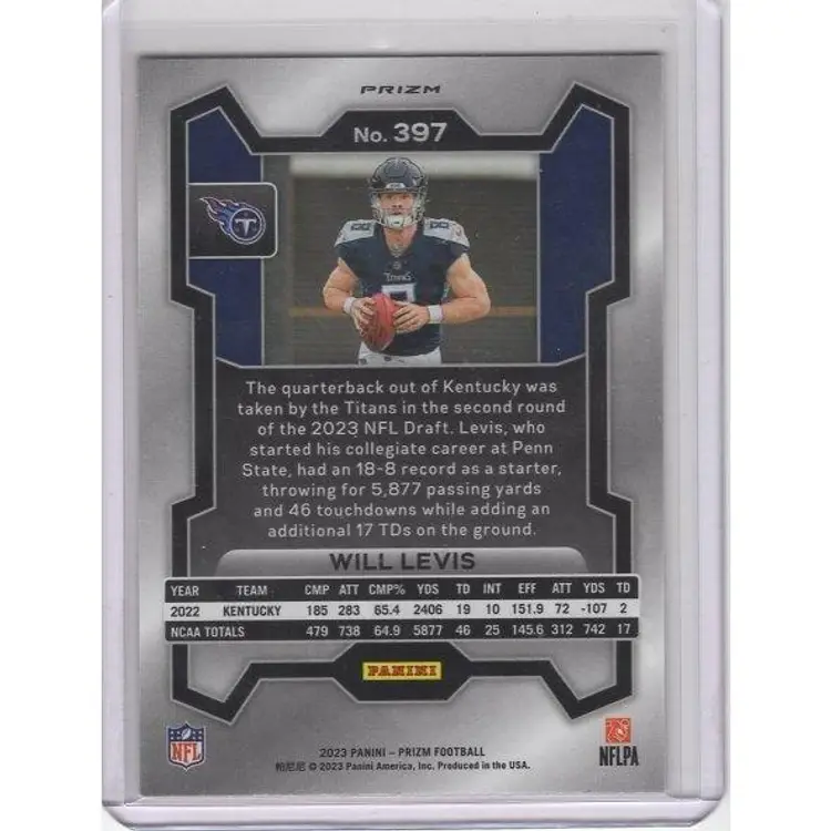 2023 Panini Prizm Will Levis Red White Blue #397 Titans