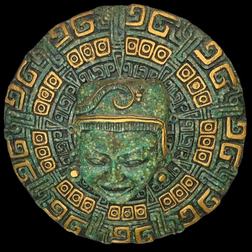Arte Azteca Malachite / Resin Wall Hanging