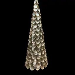 Pottery Barn Abalone Shell 18” Christmas Tree