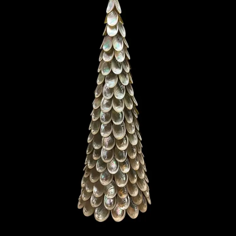 Pottery Barn Abalone Shell 18” Christmas Tree