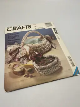 Vintage McCall's Crafts Sewing Pattern 6037 Home Accents 1992