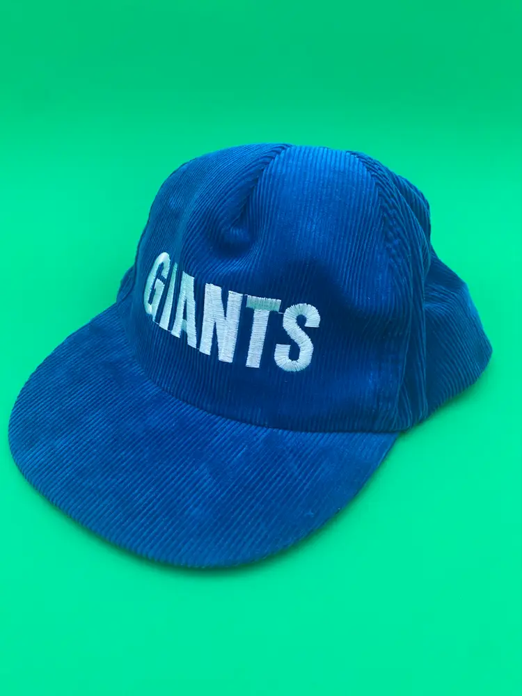 NFL New York Giants Blue Corduroy Snapback Hat - Vintage