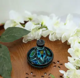 Small Lidded Art Pottery Trinket Dish Signed Nov 2007