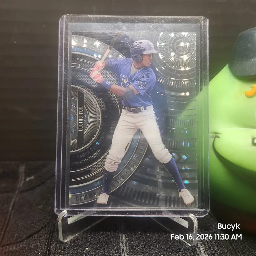 2017 Bowman High Tek Gears Tidal Refractor - Lucius Fox Tampa Bay Rays 76/199