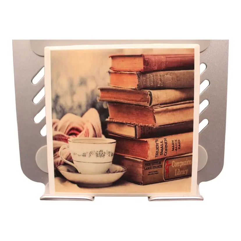 4 1/4”x4 1/4” Ceramic Tile Romantic Books