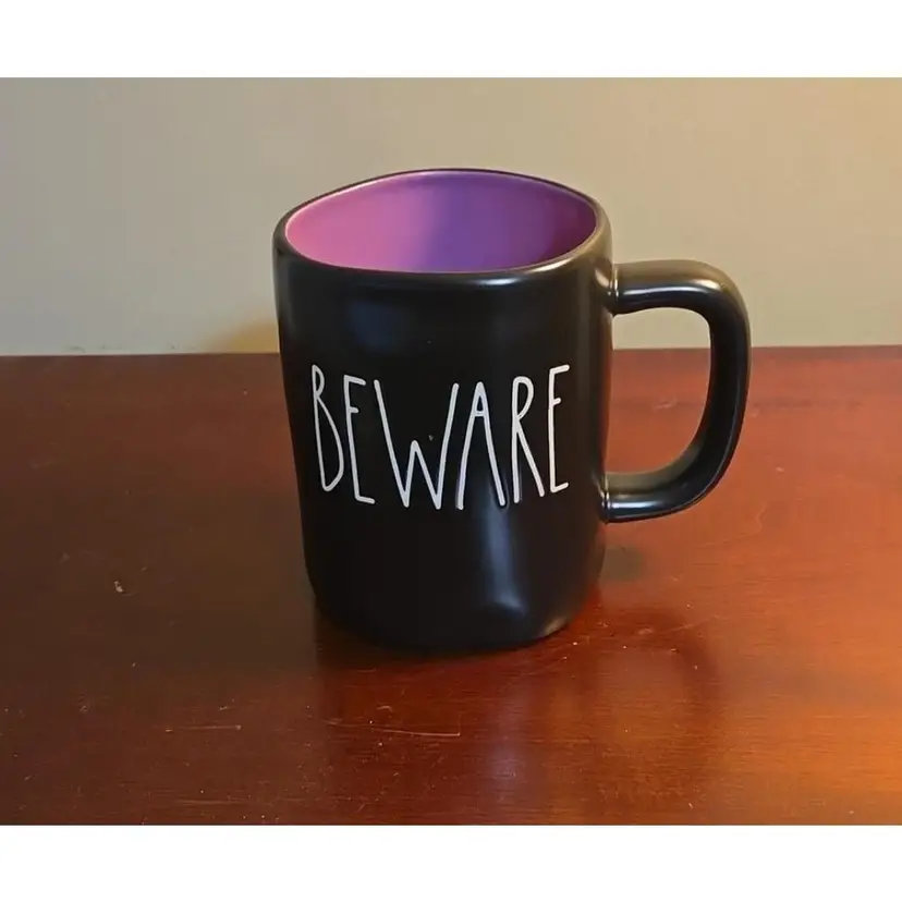 Rae Dunn BEWARE Halloween Coffee Mug