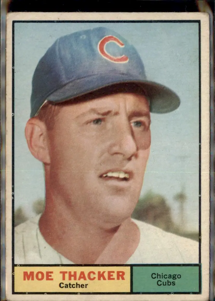 1961 Topps #12 Moe Thacker - ( ) - Chicago Cubs