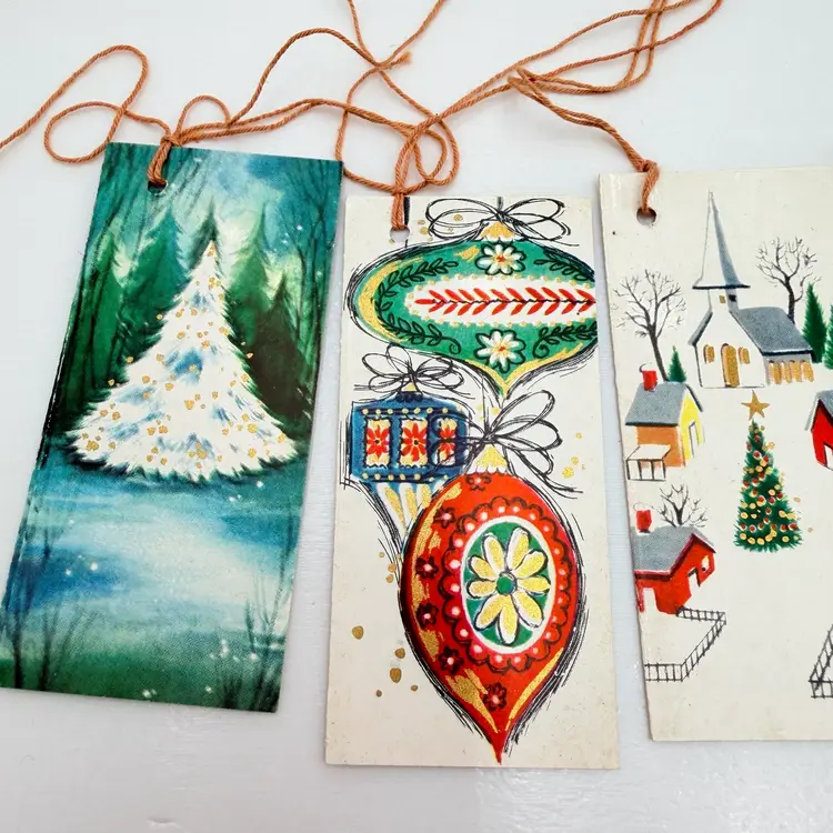 Lot Of Vintage Holiday Gift Tags Multiple Styles