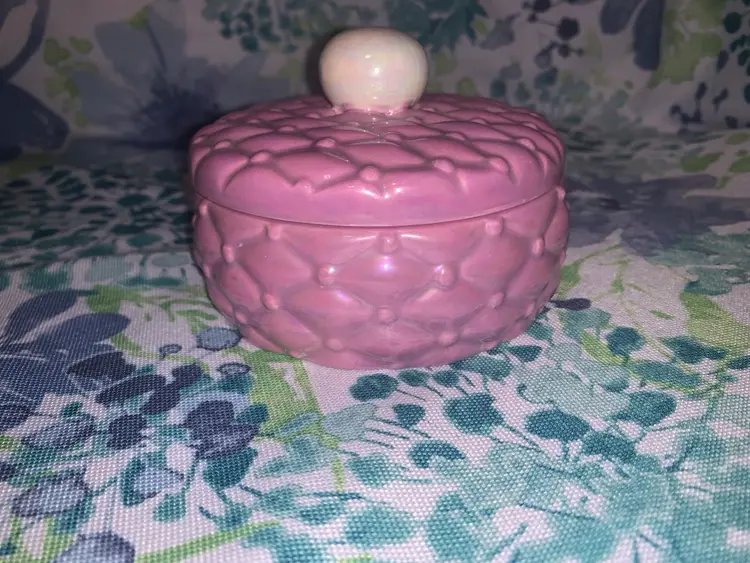 Vintage Arnels Ceramic Trinket Dish with lid