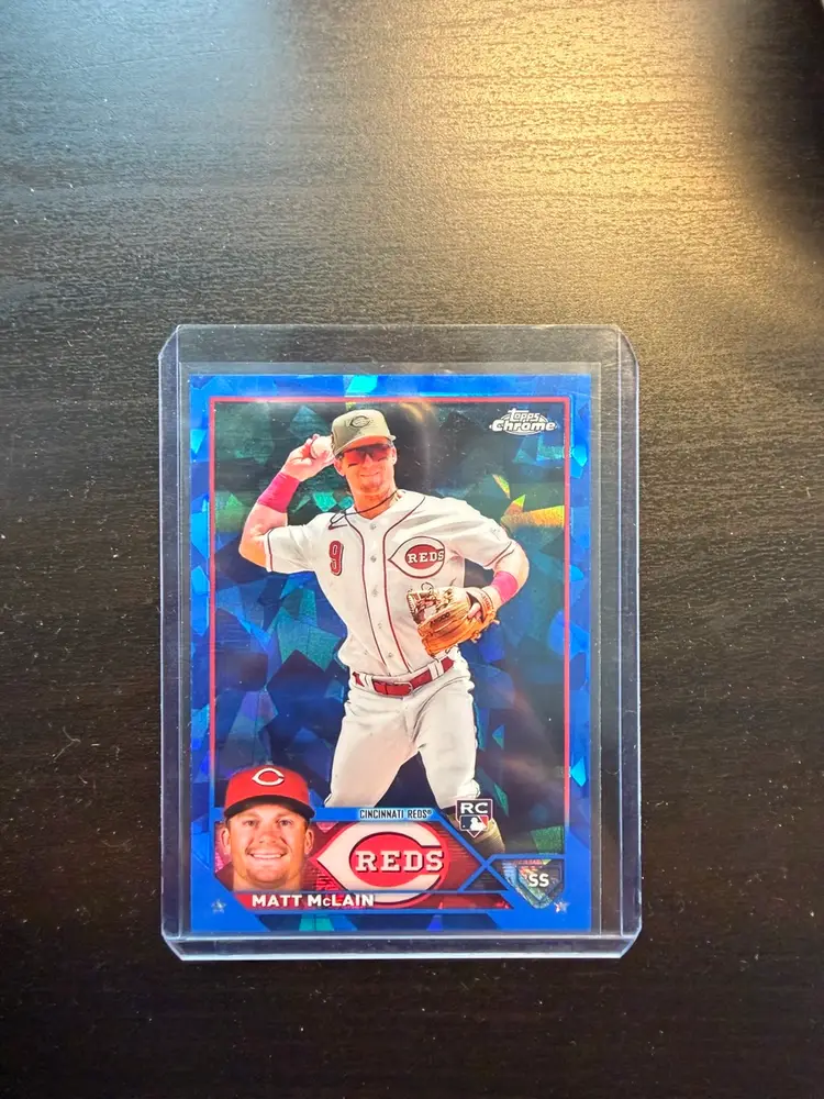 Matt McLain Combo 2023 Topps Chrome Sapphire Rookie & 2023 Bowman’s Best Aqua Lava Rookie /199