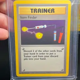 Item Finder (74/102), a Rare Trainer Pokémon TCG Base Set 1999