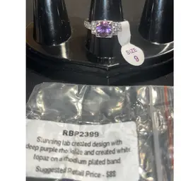 SALE! 25% Off! Bomb Party 2399 Size 9 Deep Purple Rhodolite