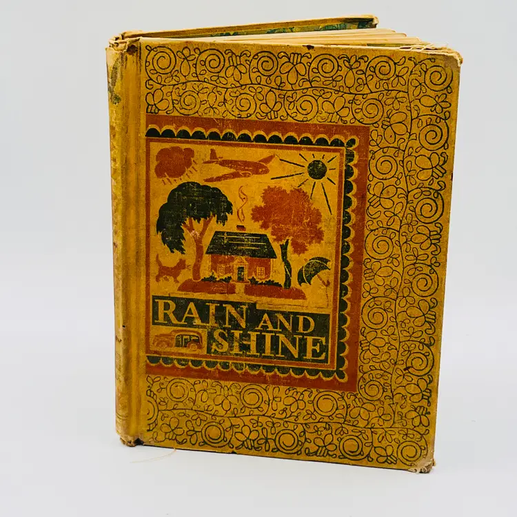 Vintage Children's Reader "Rain and Shine" 1942 Fantastic Illustrations