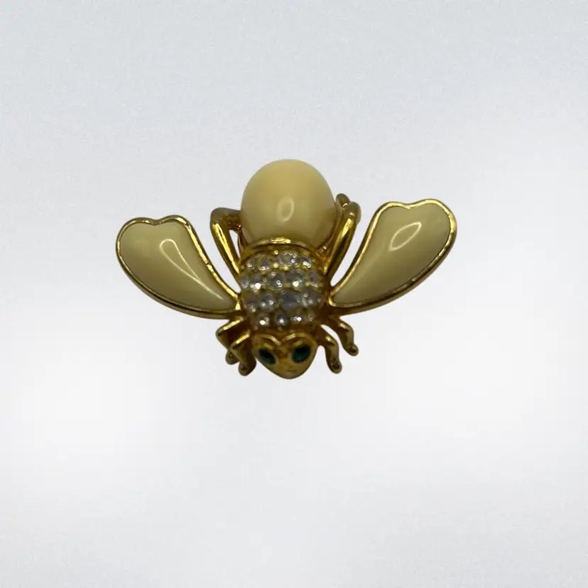 Joan Rivers Gold Toned Bee Brooch Pin, 1-1/2”