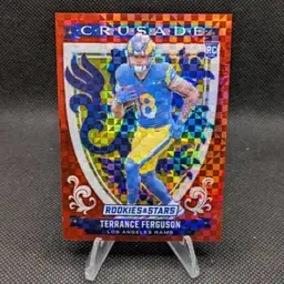 Terrance Ferguson 2025 Panini Rookies & Stars Crusade Red Plaid #27 - Los Angeles Rams
