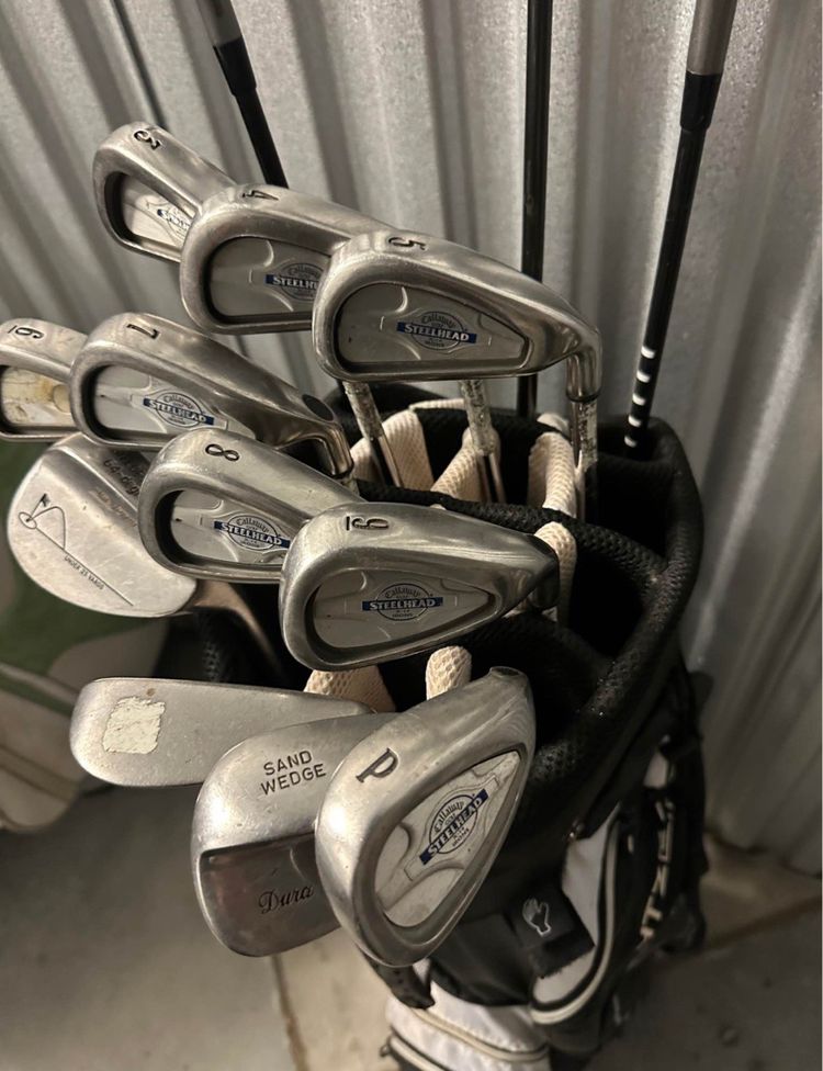 Men’s Callaway Golf Clubs Set – Rogue Driver + Irons + Bag