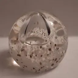 Caithness, Scotland NEW IN BOX, GRACE, Round Ivory, Paperweight