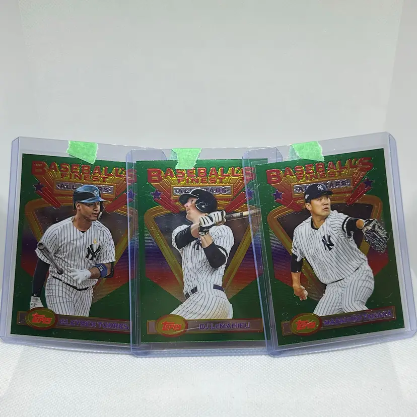 2020 Topps Finest New York Yankees Green Foil LOT