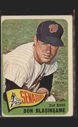 Don Blasingame 1965 Topps #21 - (140) - Washington Senators