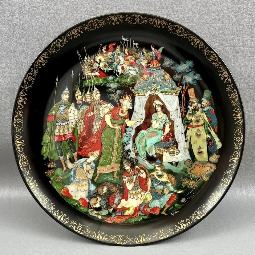 The Golden Cockerel Russian Legends Porcelain Collectors 8" Plate 1989 Box & COA
