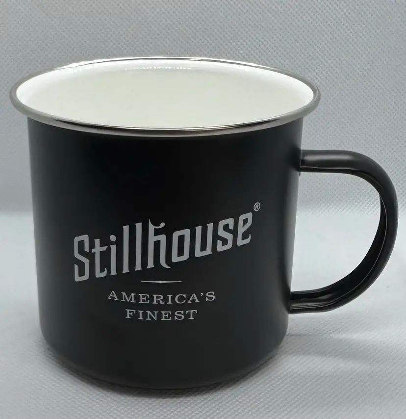 Stillhouse Distillery Black Tin Cup With Logo