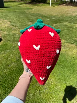 Crochet Big Strawberry