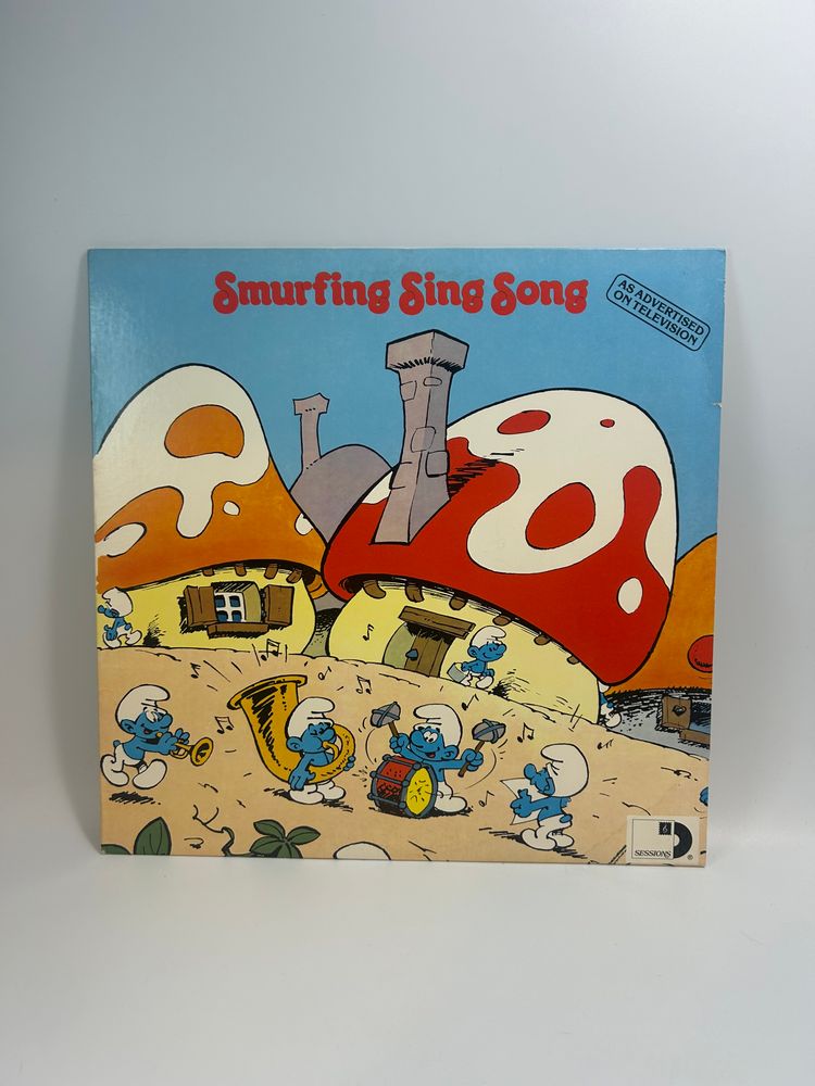 Vintage Sessions 'Smurfing Sing Song' Vinyl 33 LP Record 1980