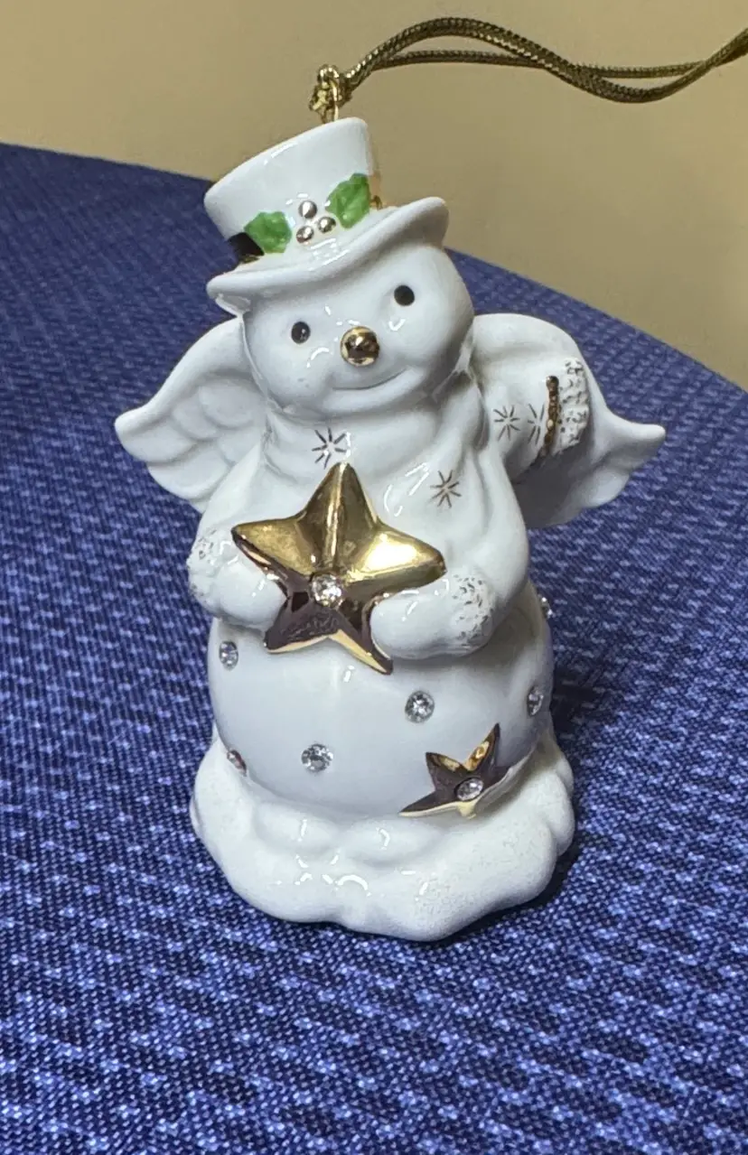 Lenox Christmas Razzle Dazzle Snowman Ornament 3.5” tall