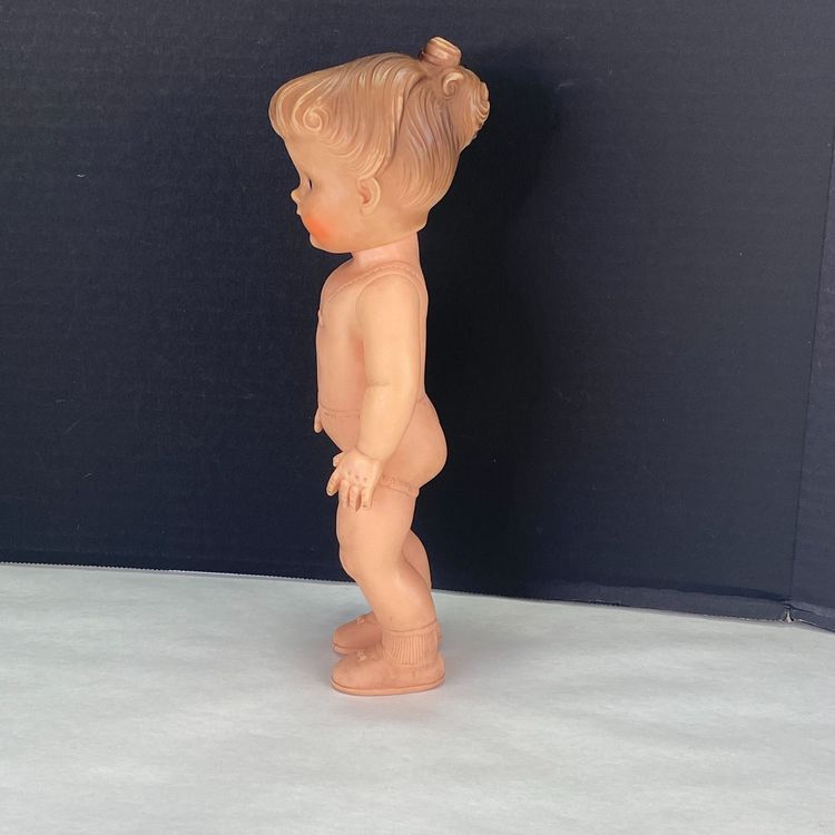 Vintage Eegee Molded Hair Rubber Girl Doll 10 Inches