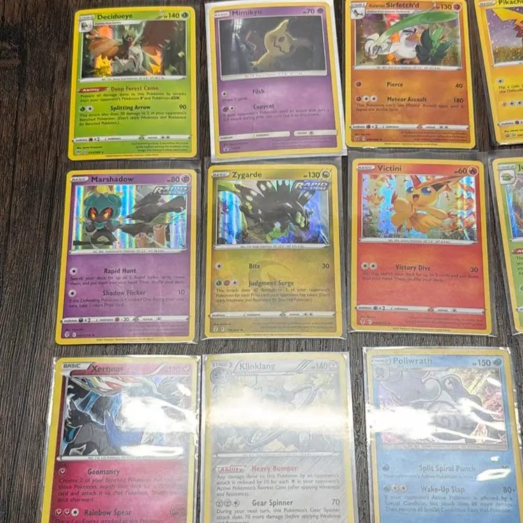 Pokémon Card Lot Of 25 All Holo - Years 2017-2021
