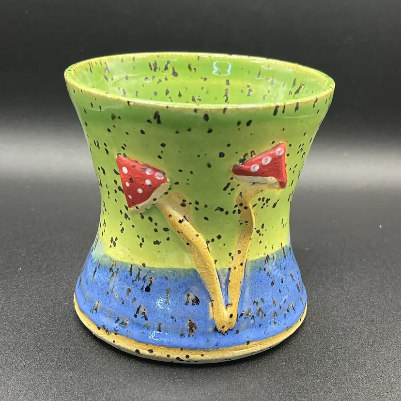 Studio Pottery Mushroom Coffee Mug