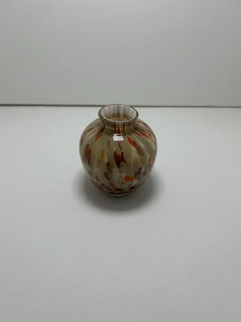 Vintage Cased Art Glass Cabinet Vase