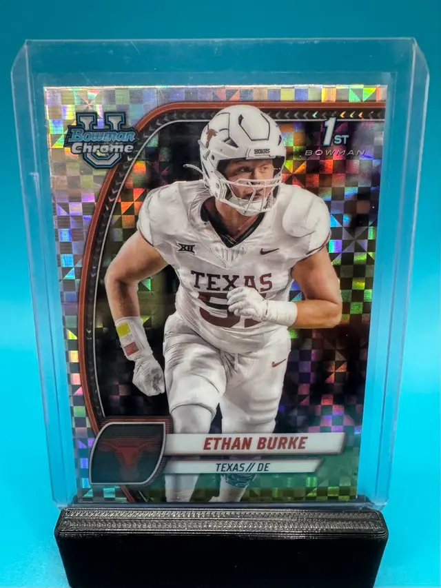 Ethan Burke 1st Bowman Chrome U X-Fractor Texas Longhorns